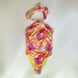 Ramy Brook Tropical Halter One-Piece